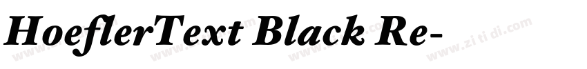 HoeflerText Black Re字体转换